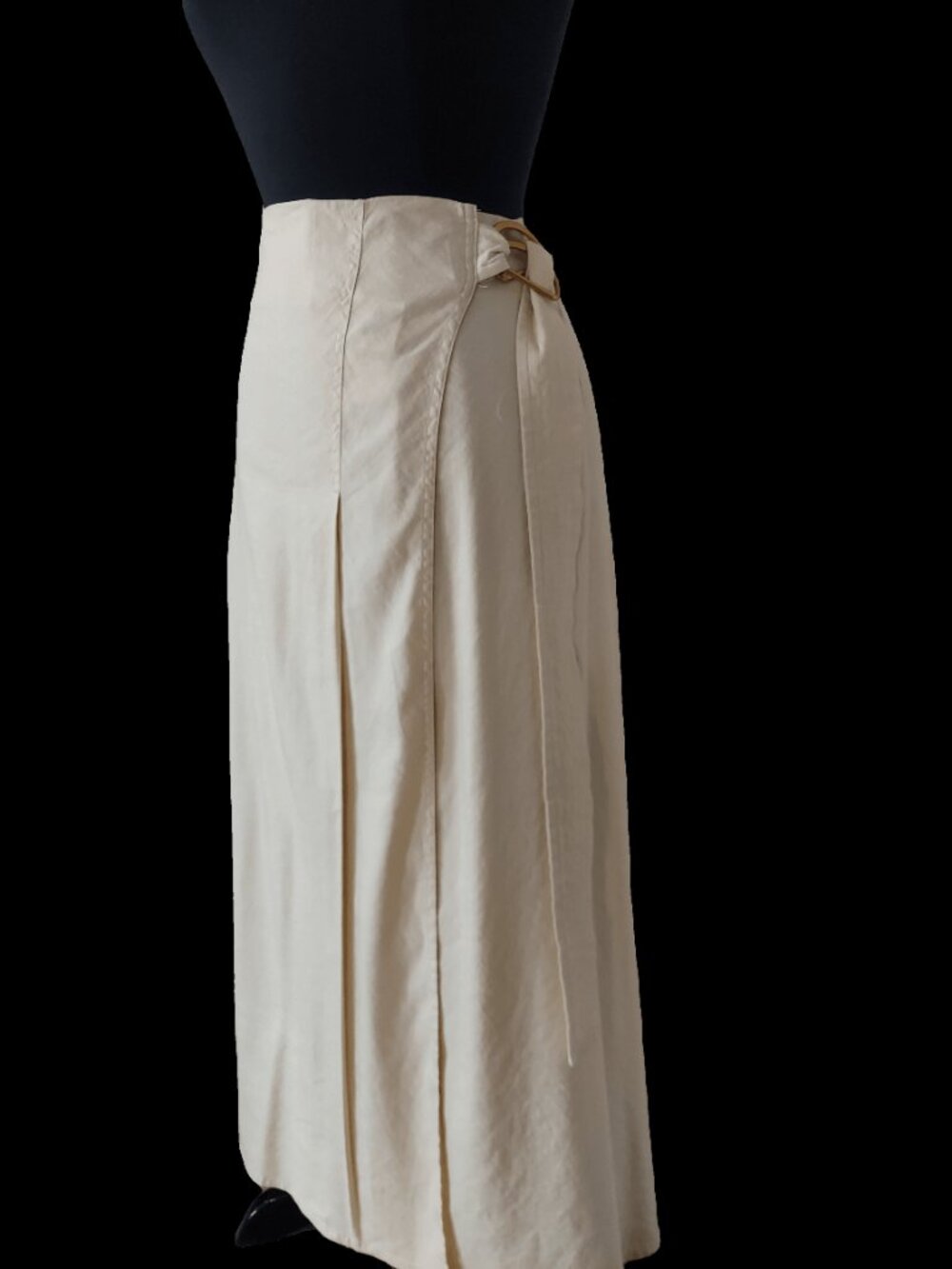 INC International Concepts Maxi Wraparound Skirt SZ XL Linen/Rayon/Spandex